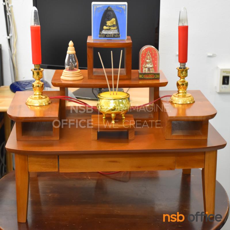 โต๊ะหมู่บูชาหมู่ 5 ไม้ยางพาราโมเดิร์น รุ่น อัมพร  