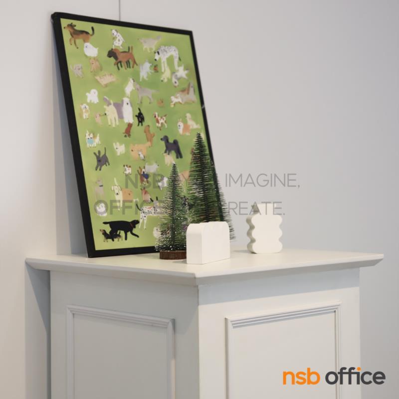 แท่นโชว์สินค้า รุ่น Joshua (โจชัว) ขนาด 40W cm.  โครงสร้างไม้