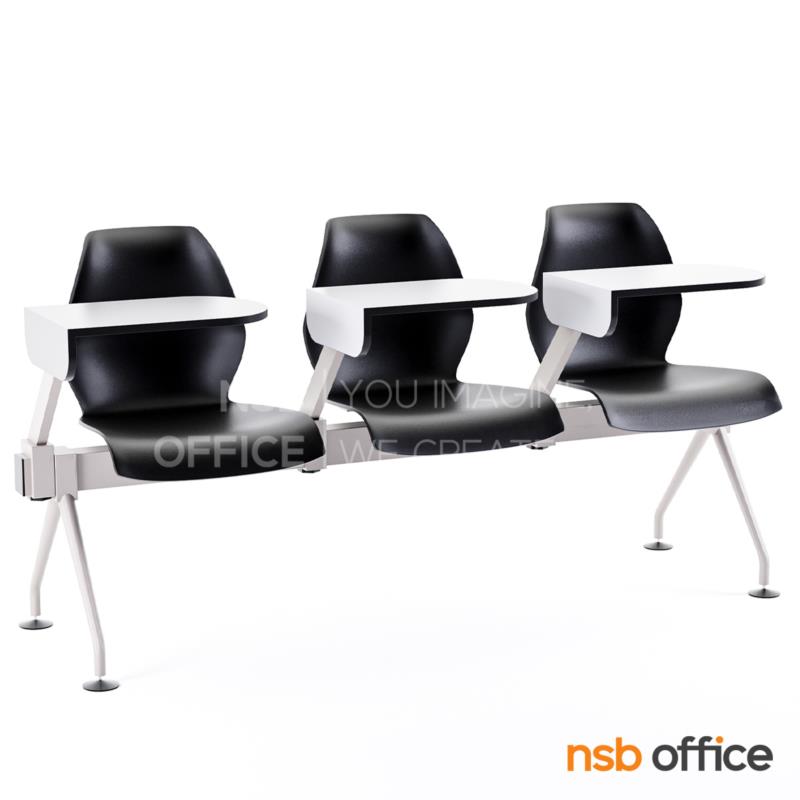 B17A032:เก้าอี้เลคเชอร์แถวเฟรมโพลี่ รุ่น B808 2 ,3 และ 4 ที่นั่ง ขาเหล็กพ่นสีเทา