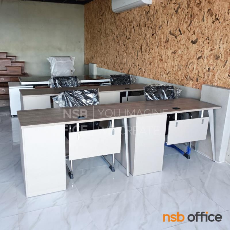 โต๊ะทำงาน 1 ลิ้นชัก 1 บานเปิด รุ่น Alger (อัลเจอร์) ขนาด 120W cm.  ขาเหล็ก