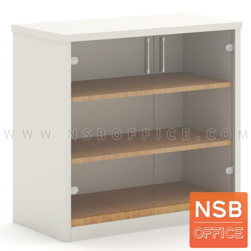 C11A010:ตู้วางเครื่องเสียงบานเปิดกระจก รุ่น Aubree (ออเบรย์)  