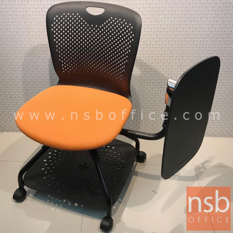 เก้าอี้เลคเชอร์ รุ่น Digory (ดิกอรี่)  โครงขาเหล็กล้อเลื่อน ฐานด้านล่างวางกระเป๋าได้