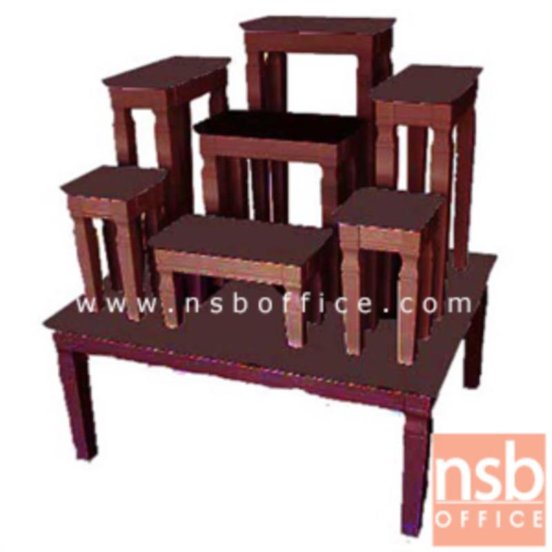 G18A002:โต๊ะหมู่บูชาหมู่ 7 หน้า 6 นิ้ว รุ่น หฤทัย  