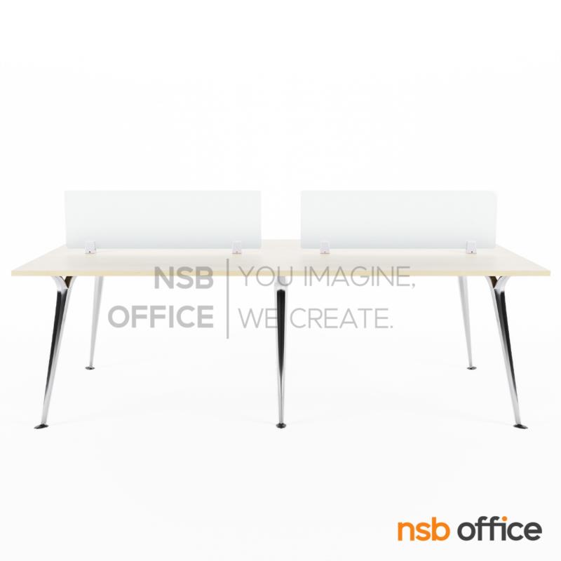 โต๊ะทำงานกลุ่ม 4  ที่นั่ง รุ่น Xolthar (ซอลธาร์) ขนาด 240W cm.  ขาอลูมิเนียม