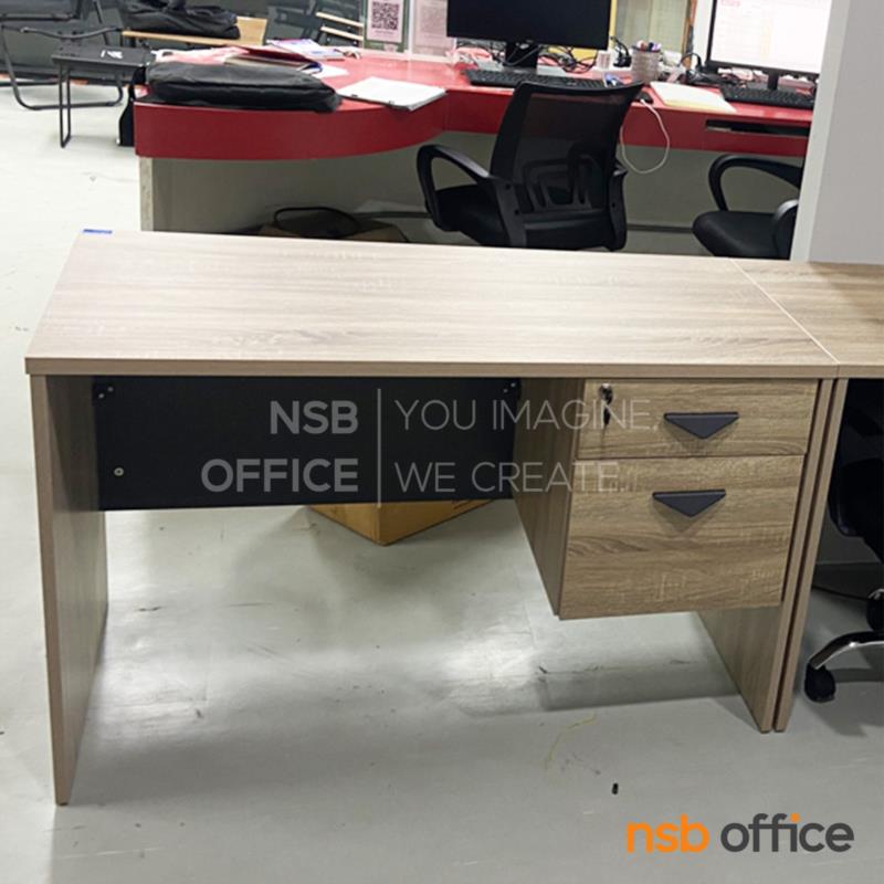 โต๊ะทำงาน 2 ลิ้นชัก รุ่น Jam (แจม) ขนาด 120W, 150W cm.  เมลามีน