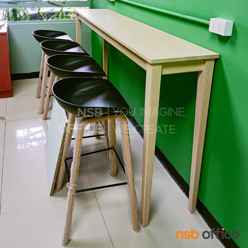 โต๊ะบาร์ไม้ยางพารา รุ่น Nichin (นิชชิน)  ขาไม้