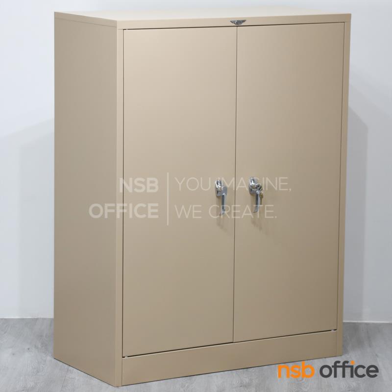 E07A041:ตู้เอกสารเหล็ก 2 บานเปิดทึบ  รุ่น Ballard (แบลลาร์ด) ขนาด 3 ฟุต 91.4W*122.5H cm. มือจับบิดเขาควาย