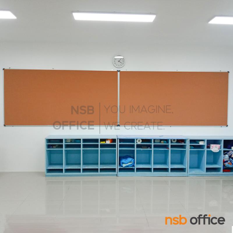 บอร์ดไม้ก็อกติดประกาศ แบบแขวน  รุ่น Denethor (เดเนธอร์) ขอบอลูมิเนียม (พร้อมงานติดตั้งบนผนัง) 