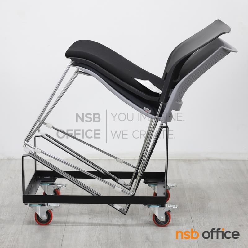 รถเข็นเก้าอี้ขาทรงตัวยู วางซ้อนเอียง รุ่น Baemon (เบย์มอน)  รุ่นวางค้างบนรถเข็น