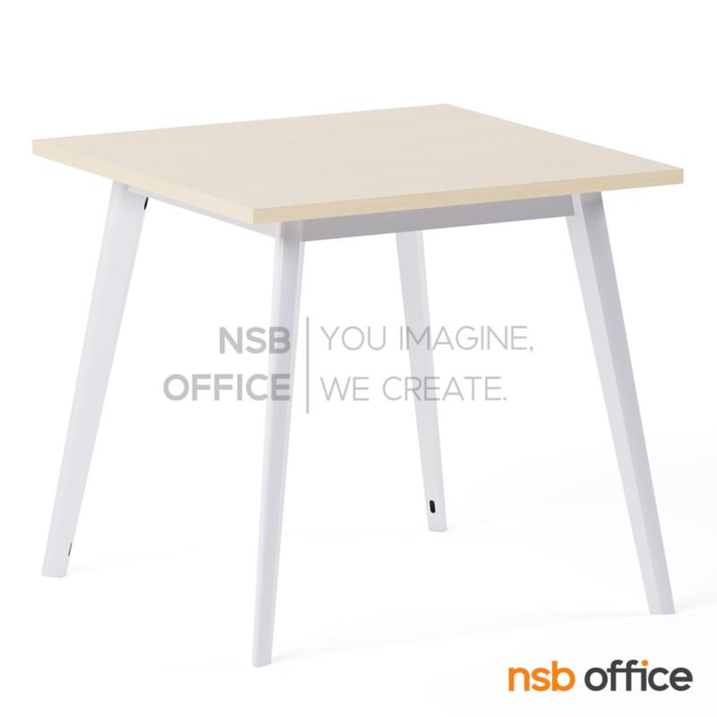 A31A008:โต๊ะประชุมทรงสี่เหลี่ยม  รุ่น Aston ll (แอสตัน 2) ขนาด 80W, 100W cm. ขาเหล็กพ่นสี