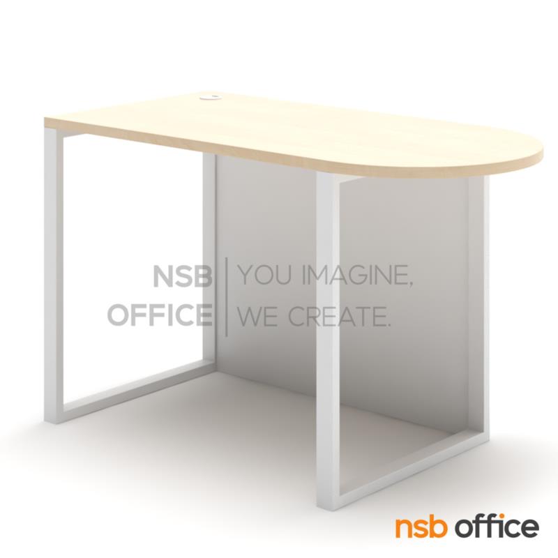 A41A006:โต๊ะแพทย์ในห้องตรวจ รุ่น Vanthel (แวนเทล) ขนาด 120W cm.  บังตาไม้ ขาเหล็ก