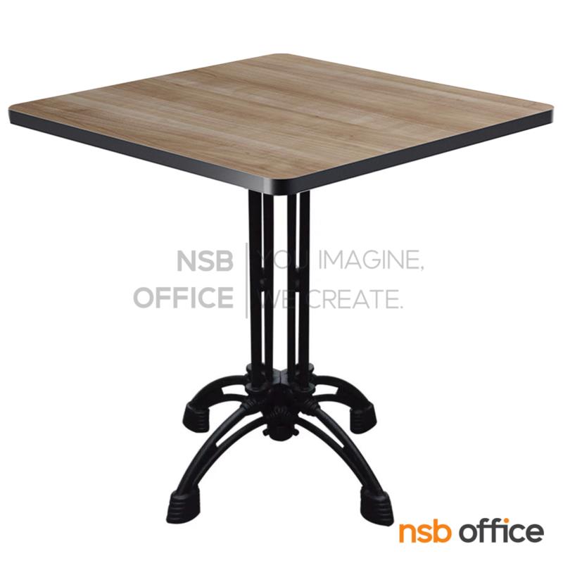 A14A239:โต๊ะขาเหล็กหล่อ รุ่น Christian (ครีซ-แช็น) ขาเหล็กแฉกสีดำ 