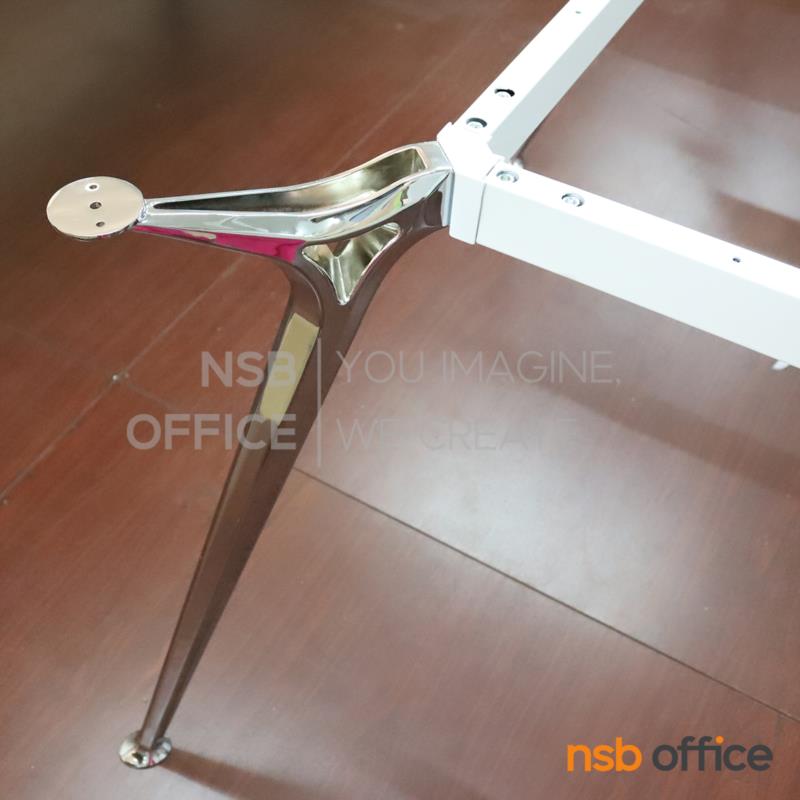 โครงขาโต๊ะ 240 cm ขาอลูมิเนียมทรงปิรามิด  รุ่น Lizzy (ลิซซี่)  สีขัดเงา