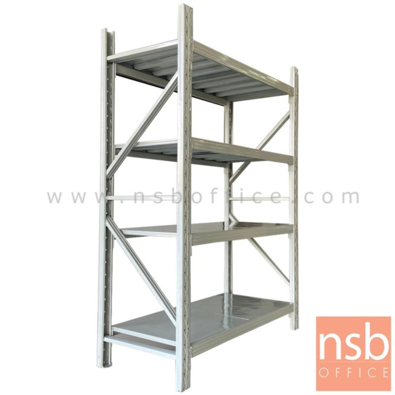 D03A067:ชั้นเหล็ก รุ่น Cleve (คลีฟ) ขนาด 120W*60D*200H cm. รับน้ำหนักได้ 200 kg./แผ่นชั้น สีเทาอ่อน
