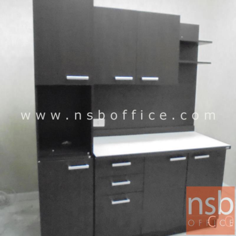 ชุดตู้ครัวหน้าเรียบ 160W cm. ER-0112,ER-2114  พร้อมตู้ลอย