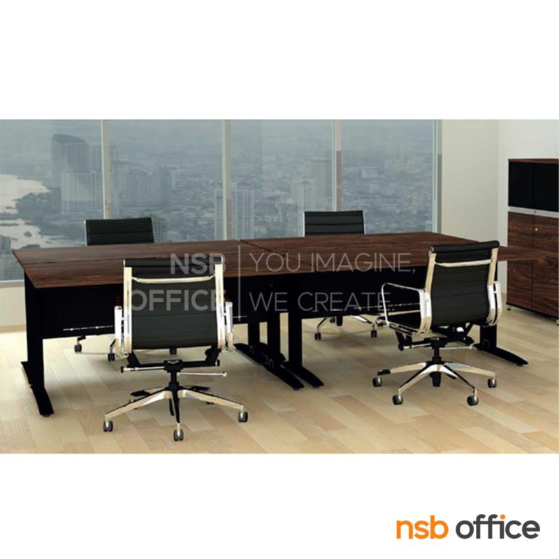 โต๊ะทำงาน รุ่น Westcon (เวสต์คอน) ขนาด 120W, 150W cm. บังโป๊เหล็ก ขาเหล็กตัวแอลพ่นสี