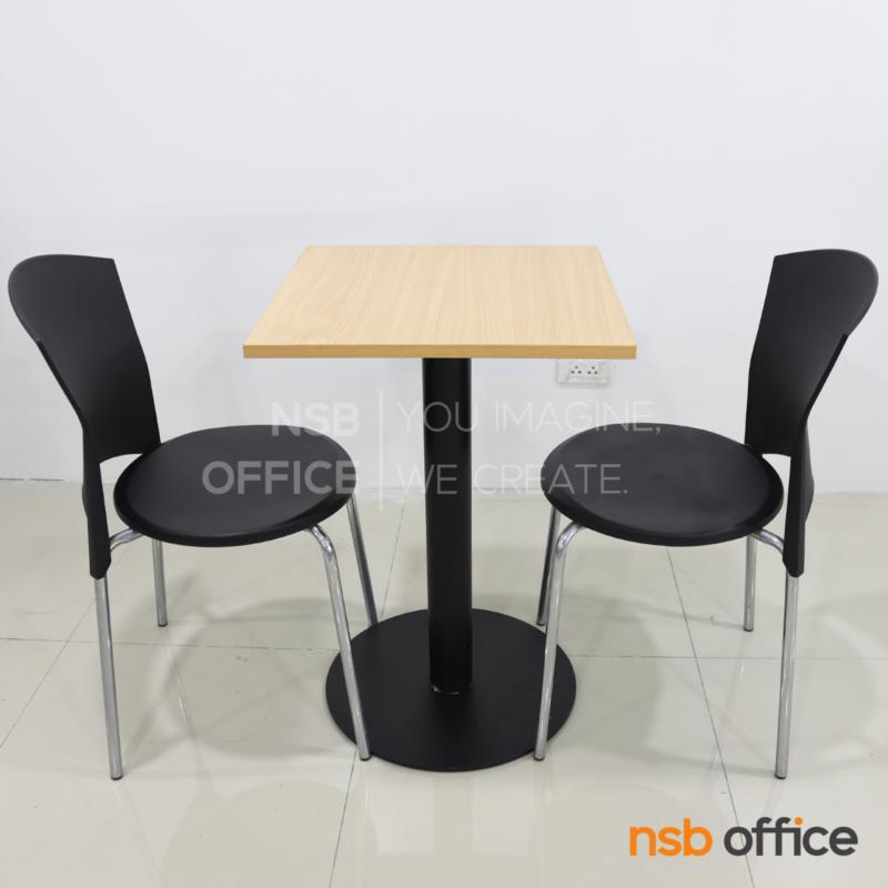 ชุดโต๊ะหน้าท็อปเมลามีน 2 ที่นั่ง รุ่น Dorothy (โดโรธี) ขนาด 50W cm.  พร้อมเก้าอี้โพลี