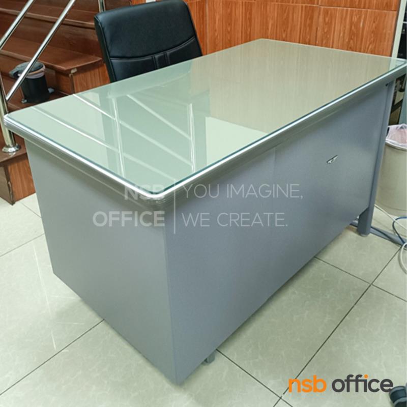 กระจกโต๊ะทำงานเหล็ก  3, 3.5, 4, 4.5, 5 และ 6 ฟุต  (จำหน่ายเฉพาะซื้อพร้อมโต๊ะทำงานเหล็ก)