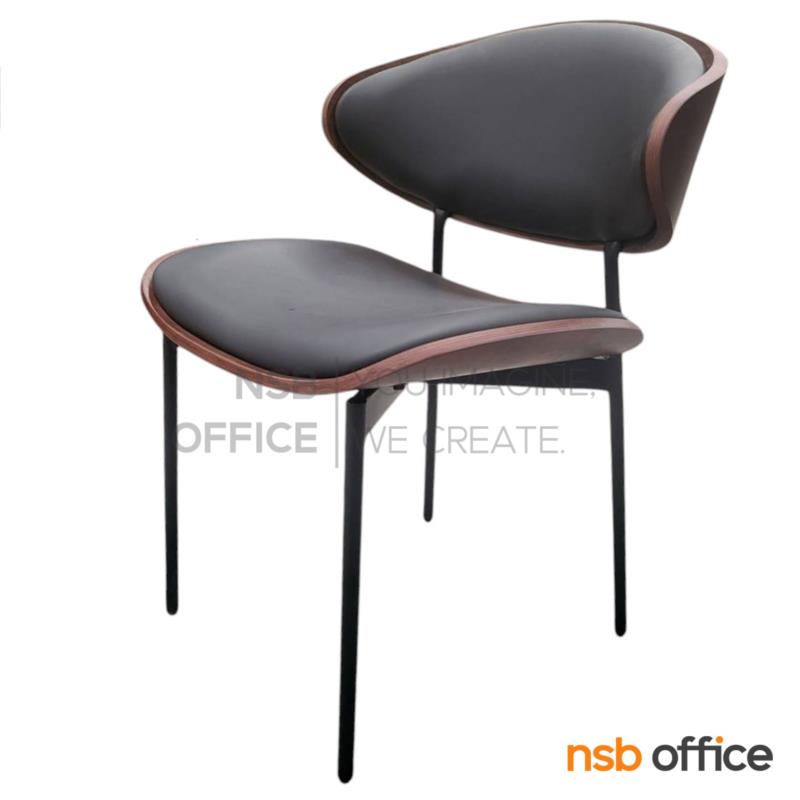 B29A505:เก้าอี้โมเดิร์นหุ้มหนังเทียม รุ่น Candice (แคนดิซ)  ขาเหล็ก
