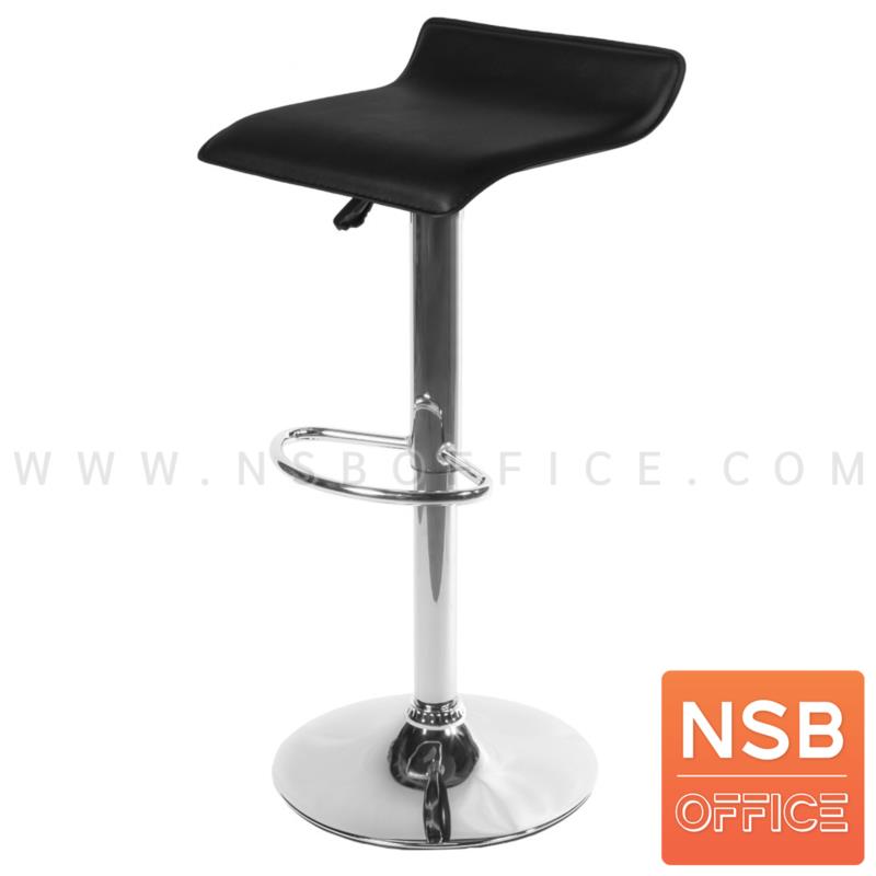B18A030:เก้าอี้บาร์สูงหนังเทียม รุ่น Valinor (วาลินอร์)  ขาโครเมี่ยมฐานจานกลม