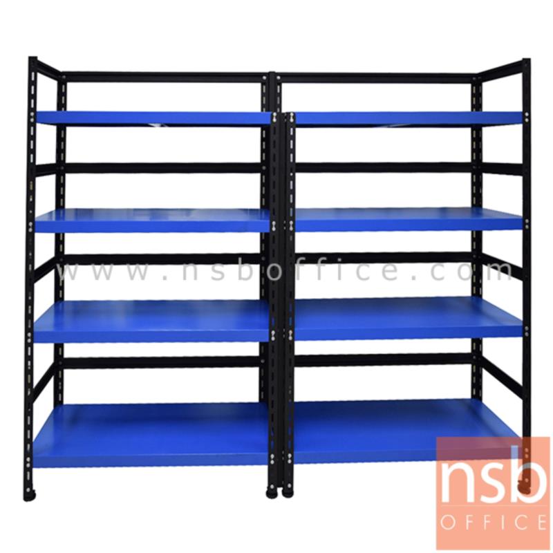 D03A029:ชั้นเหล็ก OFFICE-50 (160, 200, 300W / 160H cm.) 4+4 แผ่นชั้น ไม่มีขอบ รับน้ำหนัก 50KG/ชั้น