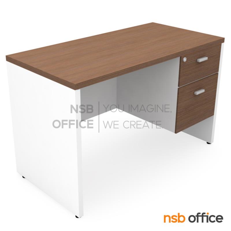 โต๊ะทำงาน 2 ลิ้นชัก รุ่น Guinness ขนาด 120W cm. เมลามีน