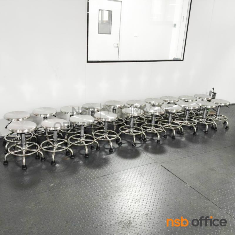 เก้าอี้บาร์สแตนเลส รุ่น Adem (อเดม) มีพักเท้า โช้คแก๊ส 