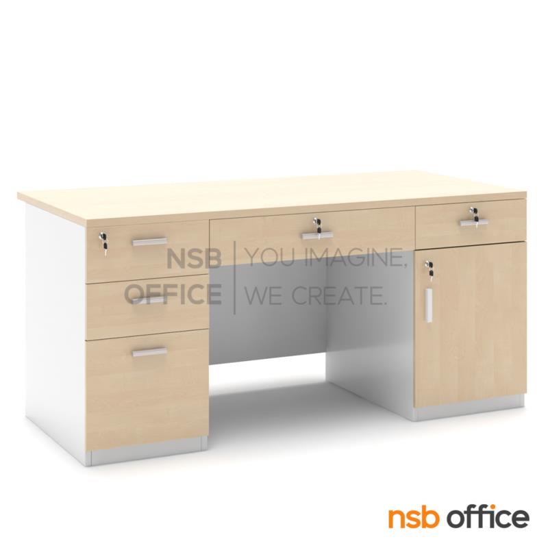 A13A230:โต๊ะทำงาน 5 ลิ้นชัก 1 บานเปิด  รุ่น Zoey (โซอี้)  