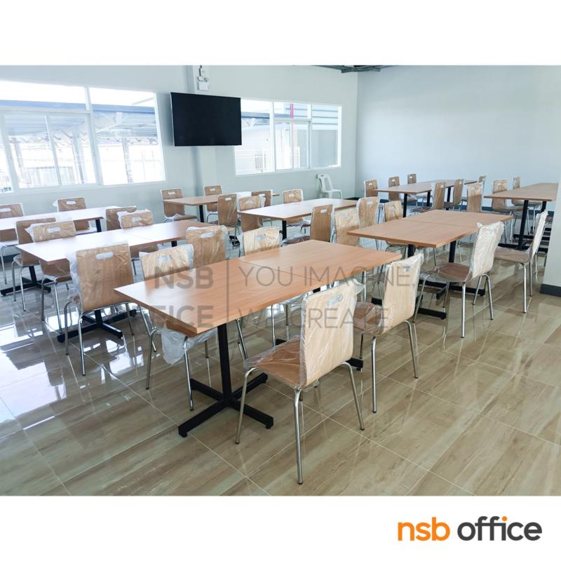 โต๊ะบาร์ไม้ รุ่น Hanna (ฮันนา) ขนาด 60W, 75W cm. ขาเหล็ก 4 แฉก