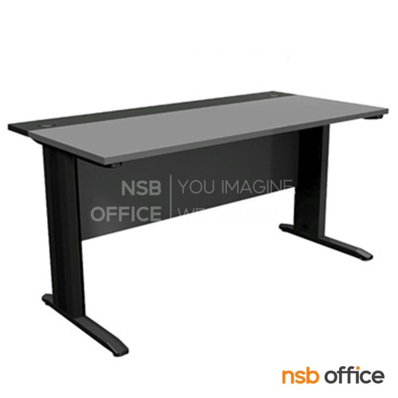 A18A065:โต๊ะทำงาน ขนาด 180W*75H cm.    ขาเหล็กสีทูโทน