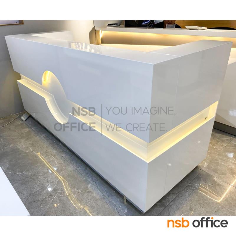 A11A122:เคาน์เตอร์ต้อนรับ รุ่น Viburnum (ไวเบอร์นัม) ขนาด 220W cm.  