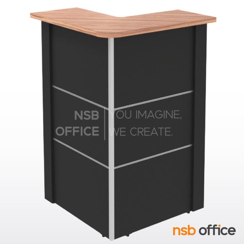 A11A043:เคาน์เตอร์เข้ามุม  รุ่น Xenus (ซีนัส) ขนาด 70W cm.  เมลามีน สีวอลนัทตัดดำ