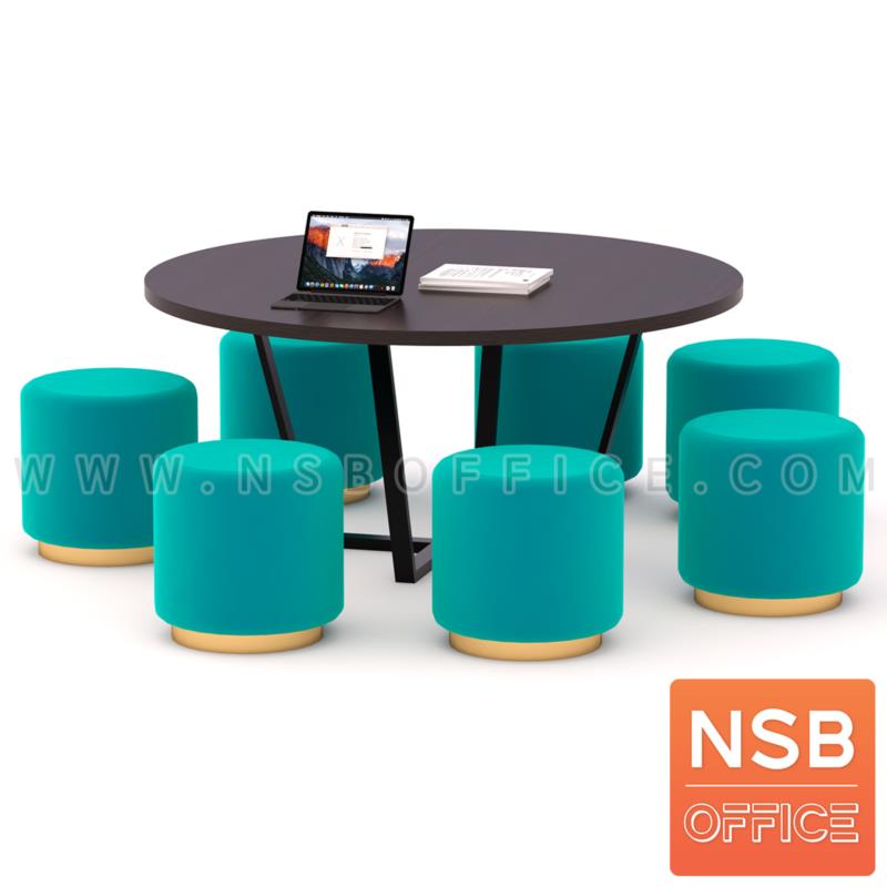 โต๊ะประชุมทรงวงกลม รุ่น Peppers 4, 6 และ 8 ที่นั่ง ขนาด 120Di, 150Di , 180Di cm.  ขาเหล็กทรงแจกัน