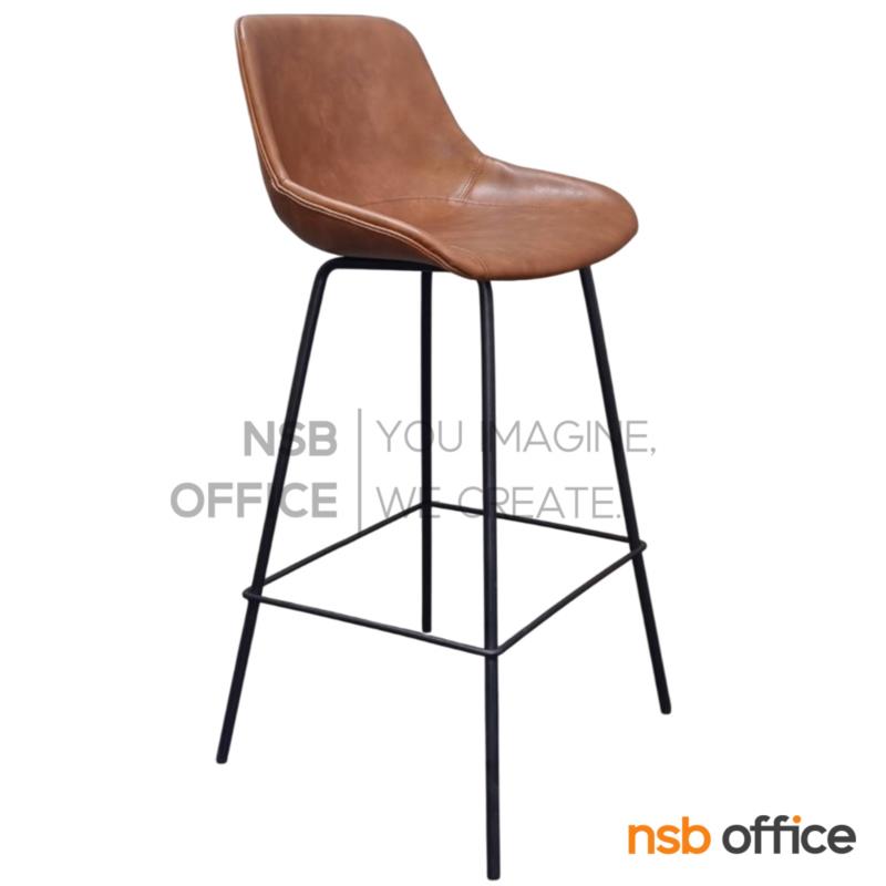 B18A104:เก้าอี้บาร์สูงหุ้มหนังเทียม รุ่น Jami (จามิ)  โครงขาเหล็ก