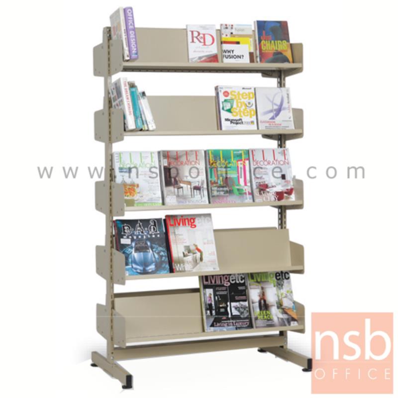 D01A022:ชั้นวางวารสาร 5 ชั้น 2 ด้าน (แบบ 1 ตอน) รุ่น S-315 ขนาด 93.5W cm 