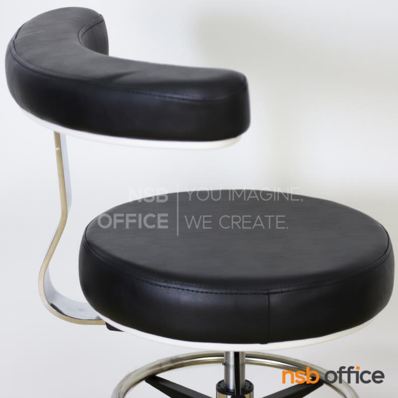เก้าอี้คุณหมอเบาะ PU foam พนักพิงหมุนได้รอบที่นั่ง รุ่น Imbruglia (อิมบรูเลีย)  ขาอลูมิเนียม ลูกล้อเก็บเสียง
