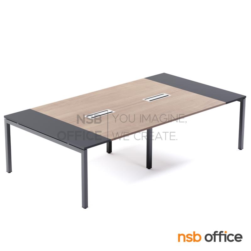A05A176:โต๊ะประชุมทรงสี่เหลี่ยม 150D cm. รุ่น NSB-SQ15  พร้อมรางไฟแบบสองทาง รหัส A24A006