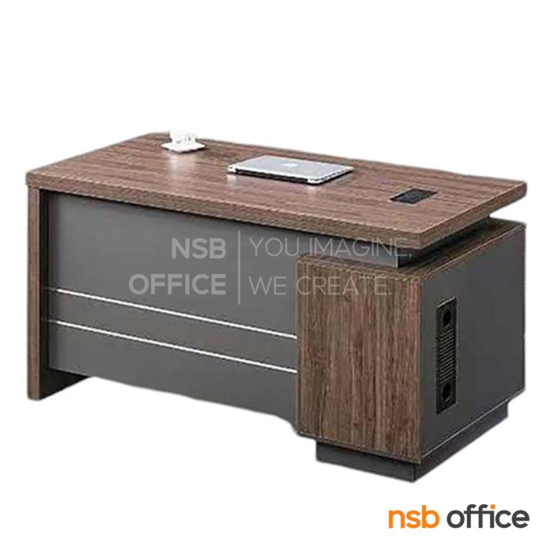 A13A239:โต๊ะทำงาน 3 ลิ้นชัก รุ่น Edeline (อเดไลน์) ขนาด 140W ,160W cm.  