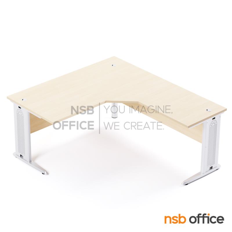 โต๊ะทำงานตัวแอล รุ่น Zachary (แซ็กคารี) ขนาด 160W1 ,180W1*180W2 cm.  ขาเหล็ก