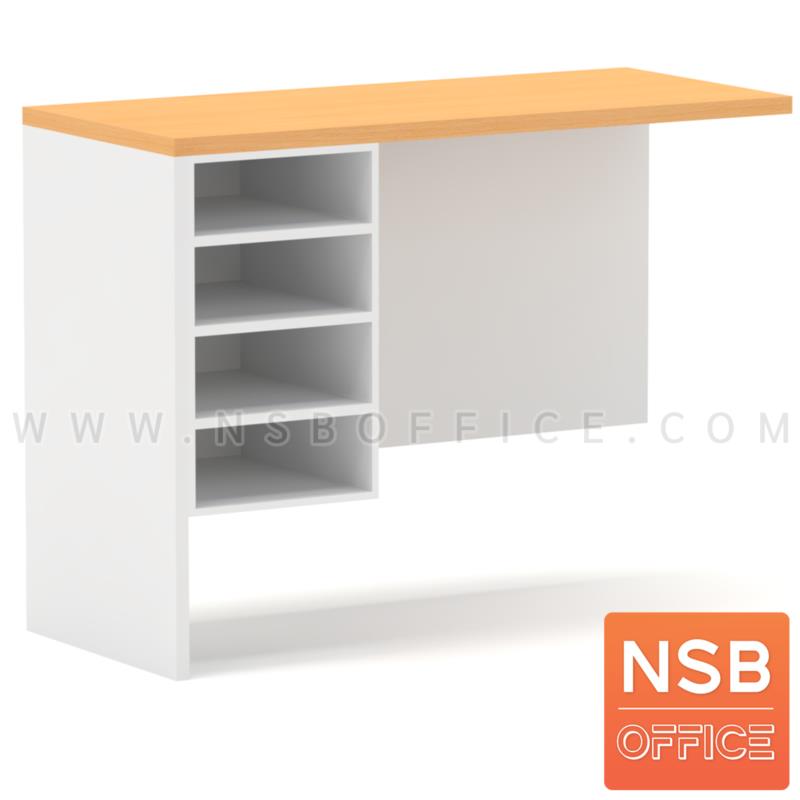 A18A044:โต๊ะเข้ามุมวางพริ้นเตอร์ต่อข้าง 4 ช่องโล่ง  รุ่น Desaulniers (เดโซเนียร์) ขนาด 100W cm. ต่อสูงเสมอโต๊ะทำงาน