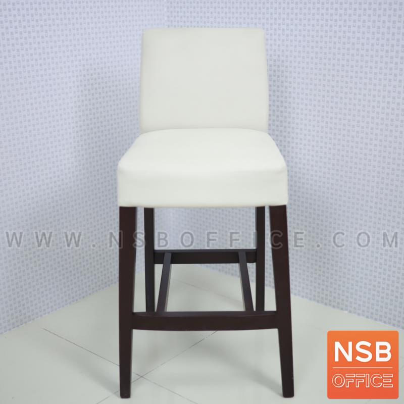 เก้าอี้บาร์ที่นั่งเหลี่ยม  ขนาด 105H cm.  ขาไม้