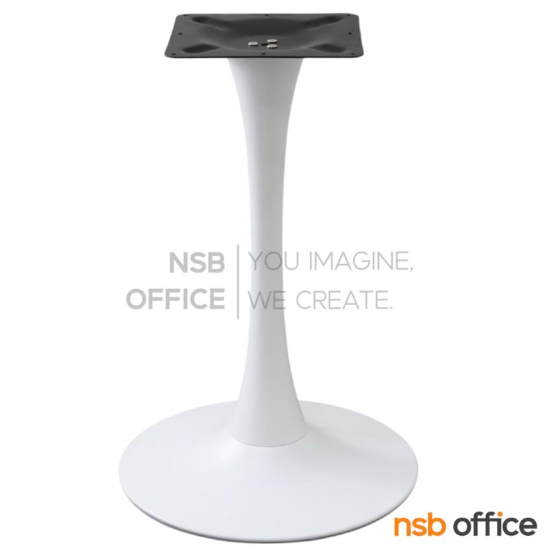 J02A052:ขาโต๊ะทรงแจกันกลม รุ่น Vincent (วินเซนต์)  โครงเหล็กทำสีขาว