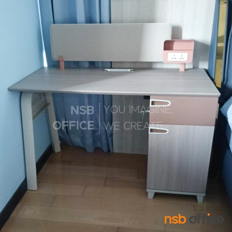โต๊ะทำงาน 1 ลิ้นชัก 1 บานเปิด รุ่น Gardie (การ์ดี้) ขนาด 120W cm.  ขาเหล็ก