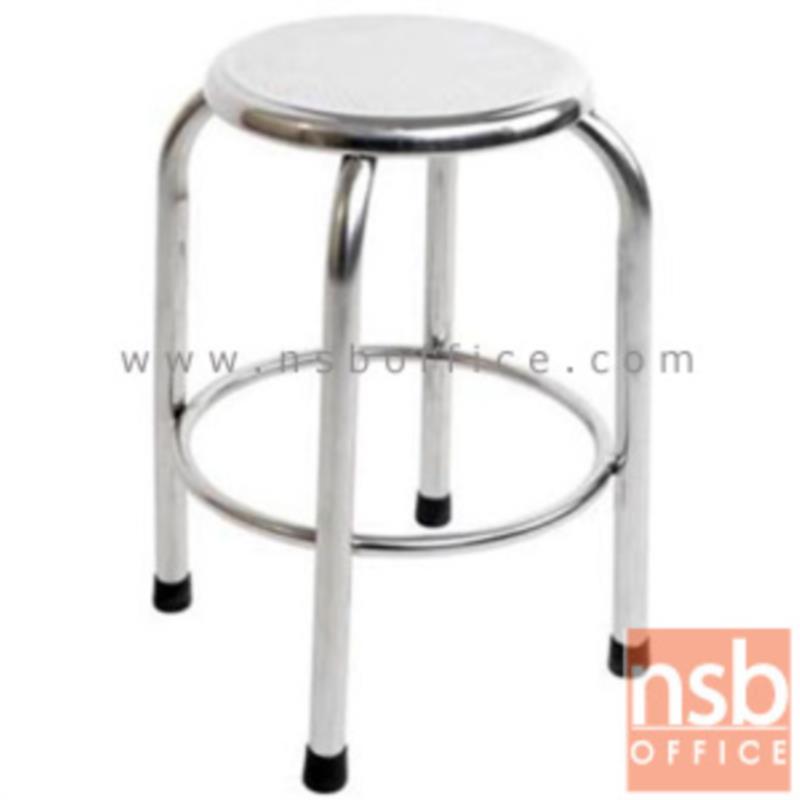 G12A012:เก้าอี้สตูลกลมที่นั่งสแตนเลส  40Di*49H cm. สแตนเลสล้วน 