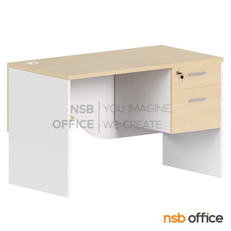 A13A248:โต๊ะทำงาน 2 ลิ้นชัก รุ่น Orko (ออร์โก) ขนาด 120W cm.  เมลามีน