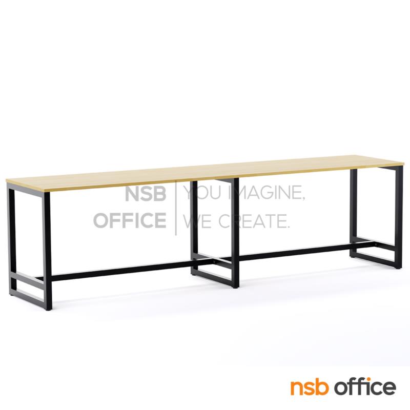 A08A039:โต๊ะประชุมกลุ่มย่อย บาร์สูง รุ่น Highpoint (ไฮพอยท์) ขนาด 320W, 360W, 400W cm. ขาเหล็กพ่นสี