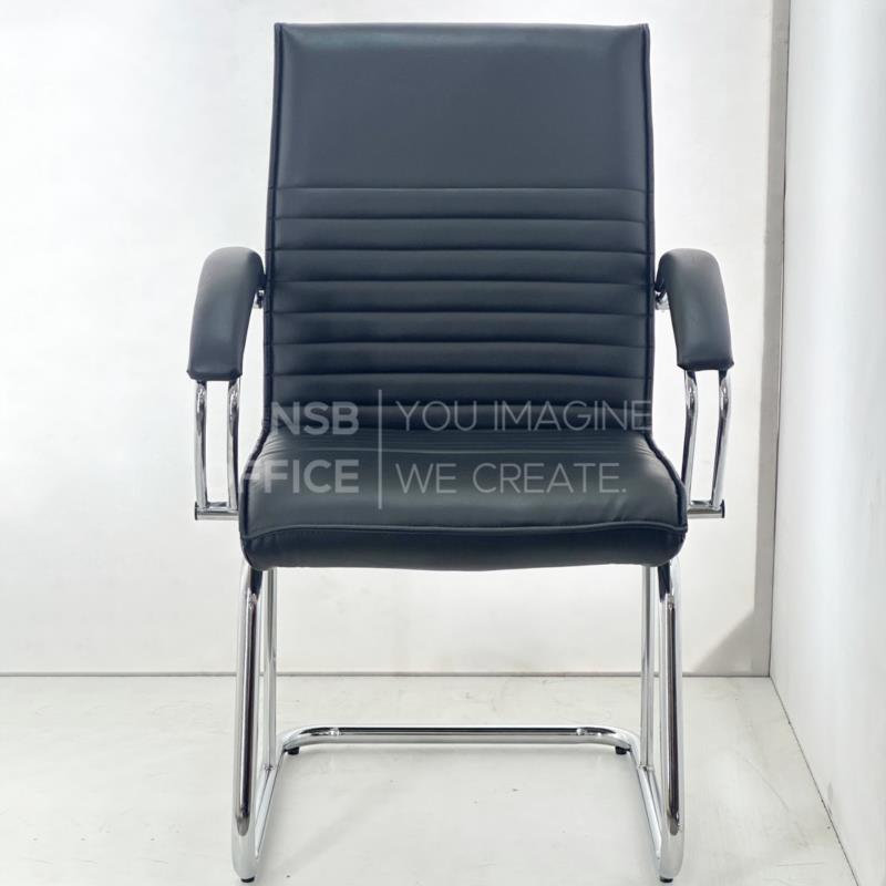 เก้าอี้รับแขกขาตัวซี รุ่น Kovarin (โควาริน)  ขาเหล็กชุบโครเมี่ยม