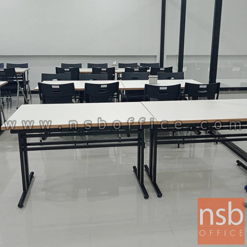 โต๊ะประชุมหน้าโฟเมก้าขาว รุ่น thatch (แธช) ขนาด 120W , 150W และ 180W cm. โครงขาถอดประกอบได้