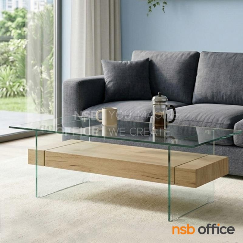 B13A422:โต๊ะกลางกระจกนิรภัย รุ่น Moonlight (มูนไลท์)  