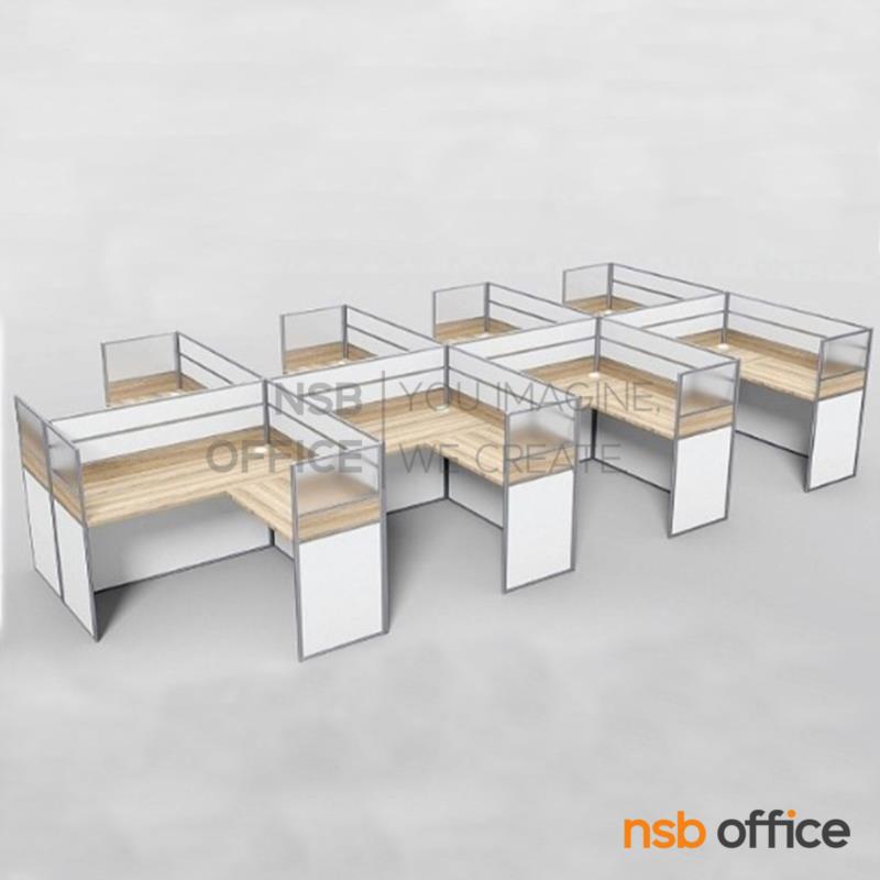 ชุดโต๊ะทำงานกลุ่มตัวแอล รุ่น Solvyn (โซลวีน)  6 และ 8 ที่นั่ง ขนาด 458W ,610W cm.  